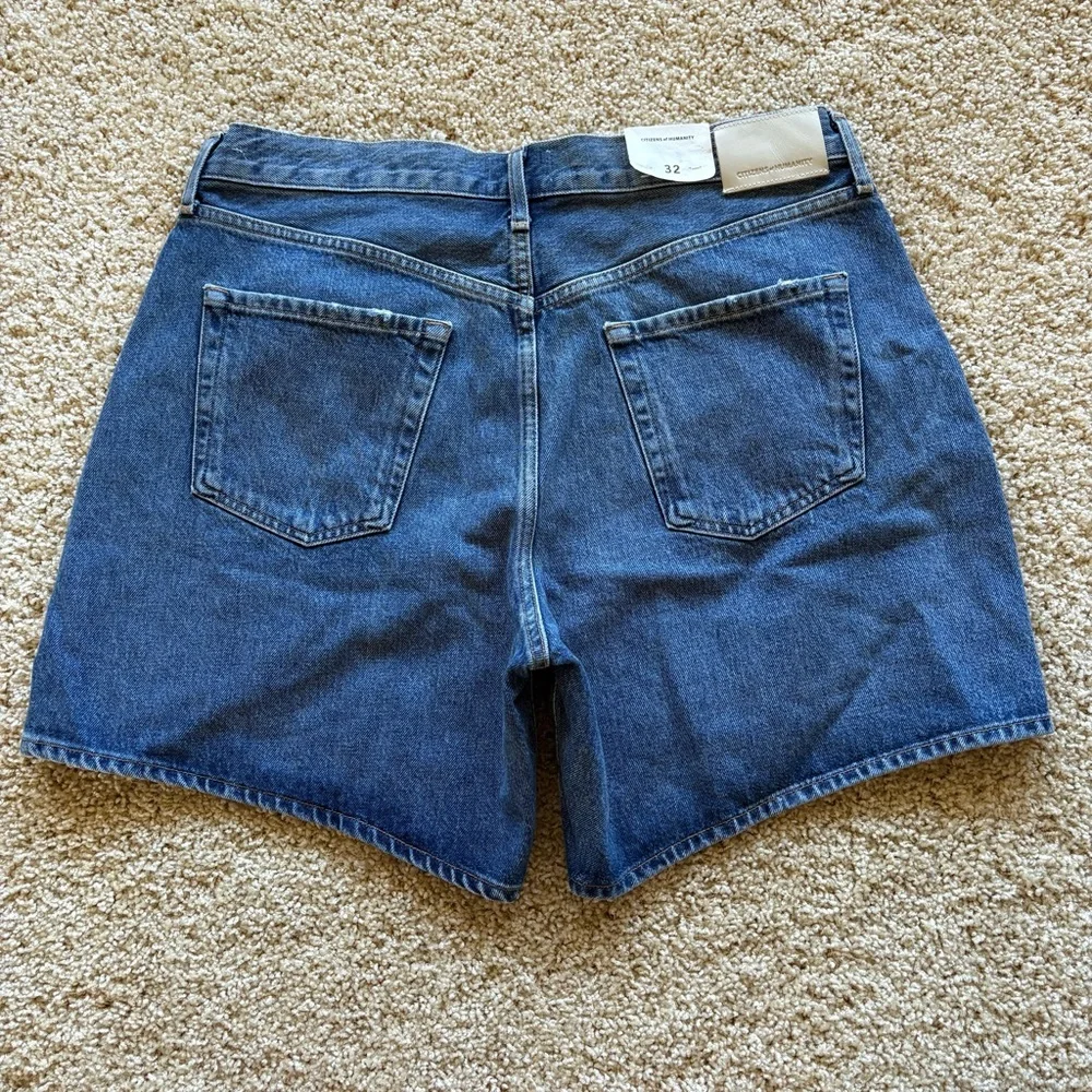 Citizens of Humanity Marlow‎ Long Denim Shorts Womens Size 32 Amaretto NWT